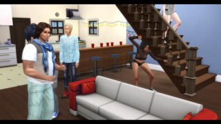 Gabby and Abby gangbang and bukkake at frat house party