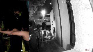 Sissy is made to expose herself to passing cars in order to let her suck cock and get fucked outdoor